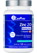 Zinc 20 Immune + Vitamin C - 120 Tabs 
