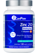 Zinc 20 Immune + Vitamin C - 120 Tabs 