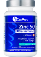 Zinc 50 Ultra Immune + Vitamin C - 120 V-Caps