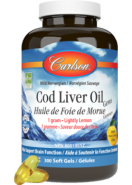 Cod Liver Oil 1,000mg (Lemon) - 300 Softgels