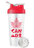 Canada Shaker + Mixer Ball & Carrying Toggle (Red BPA Free) - 700ml