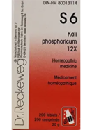 Tissue Salt S6 Kali Phos 12x - 200 Tabs