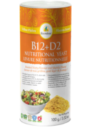 B-12 + D2 Nutritional Yeast (Shaker) - 100g