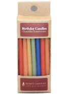 Pure Beeswax Birthday Candles (Royal) - Packet Of 20