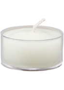 Pure Beeswax Candle Tea Light (Pearl) With Clear Plastic Cup