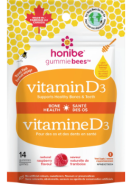 Vitamin D3 (Raspberry) - 14 Gummies - Honibe