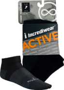 Active Socks (Low Cut, Black, LG) - 1 Pair