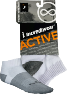Active Socks (Low Cut, White, XL) - 1 Pair