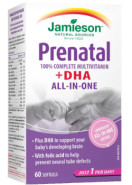 Prenatal 100% Complete Multi Vitamin + DHA - 60 Softgels
