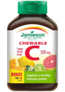 Vitamin C Chewable 500mg (Citrus Fruit) - 100 + 20 Tabs BONUS