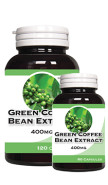 Green Coffee Bean Extract 400mg - 120 V-Caps + 60 V-Caps - Weight Loss Technologies
