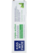 Triple Action Fluoride Free Gel Toothpaste (Herbal Mint) - 127.6g - Kiss My Face