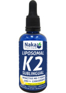 Liposomal K2 Sublingual Drops (Lemon) - 50ml - Naka