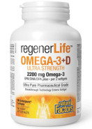 RegenerLife Ultimate Strength Omega-3 With Vitamin D - 90 Softgels