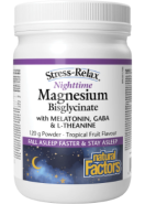 Stress-Relax Nighttime Magnesium Bisglycinate (Tropical Fruit) - 120g