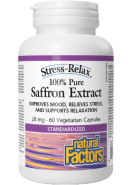 Stress-Relax Saffron Extract (100% Pure) 28mg - 60 V-Caps