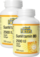 SunVitamin D 2,500iu - 500 + 500 Softgels FREE