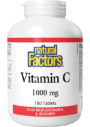 Vitamin C 1,000mg + Bioflavonoids & Rosehips - 180 Tabs