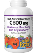 Vitamin C 500mg (Blueberry/Raspberry/Boysenberry) Chewable - 180 Wafers
