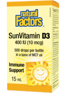 SunVitamin D3 400iu Drops - 15ml