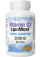 Vitamin D3 LipoMicel 2000iu - 90 Softgels