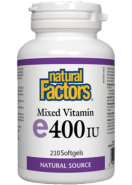 Vitamin E 400iu Mixed Tocopherols - 210 Softgels