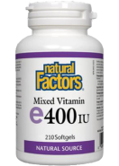 Vitamin E 400iu Mixed Tocopherols - 210 Softgels