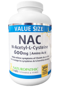 NAC (N-Acetyl-Cysteine) 600mg - 360 Caps