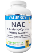 NAC (N-Acetyl-Cysteine) 600mg - 360 Caps