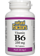 B-6 250mg + 50mg Vitamin C - 90 Tabs