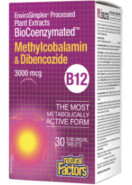BioCoenzymated Vitamin B-12 Methylcobalamin & Dibencozide 3,000mcg - 30 Sublingual Tabs