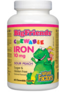 Big Friends Chewable Iron 10mg (Sour Peach) - 60 Chew Tabs