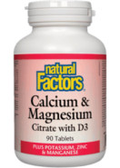 Calcium & Magnesium Citrate With D3 - 90 Tabs