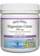 Stress-Relax Magnesium Citrate Powder 300mg (Berry) - 250g