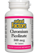 Chromium Picolinate 500mcg - 90 Tabs