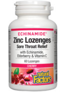 Echinamide Zinc Lozenges Sore Throat Relief (Cherry) - 60 Lozenges