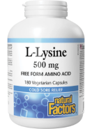 L-Lysine 500mg - 180 V-Caps
