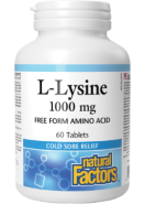 L-Lysine 1,000mg - 60 Tabs
