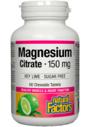 Magnesium Citrate 150mg (Key Lime) - 60 Chew Tabs