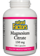 Magnesium Citrate 150mg - 180 Caps