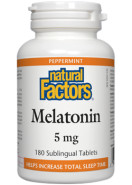 Melatonin 5mg (Peppermint) - 180 Sublingual Tabs