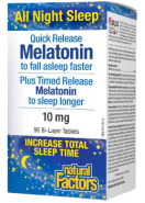 Melatonin Quick Release + Timed Release 10mg - 90 Bi-Layer Tabs