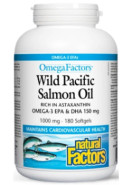 OmegaFactors Wild Pacific Salmon Oil 1,000mg - 180 Softgels