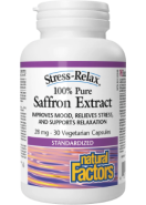 Stress-Relax Saffron Extract (100% Pure) 28mg - 30 V-Caps