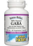 Stress-Relax 100% Natural Gaba 250mg - 60 V-Caps