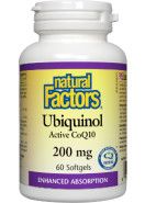 Ubiquinol Qh Active CoQ10 200mg - 60 Softgels