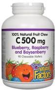 Vitamin C 500mg (Blueberry/Raspberry) Chewable - 90 Wafers