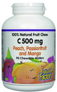 Vitamin C 500mg (Peach/Passion Fruit/Mango) Chewables - 90 Tabs
