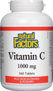 Vitamin C 1,000mg + Bioflavonoids & Rosehips - 360 Tabs