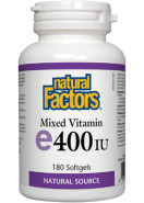 Vitamin E 400iu Mixed Tocopherols - 180 Softgels
